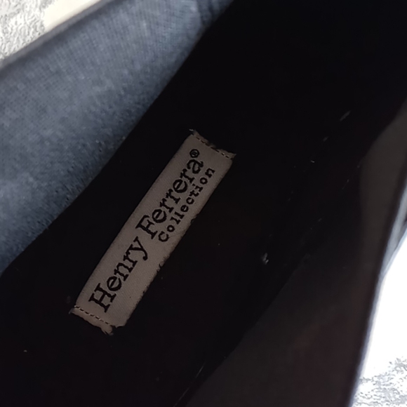 Henry Herrera Black Jeweled Ankle Rain Boots - Picture 6 of 9